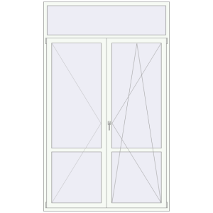 Cumpără Uși de balcon 1700x2820 mm BALCONY DOOR REHAU EURO 70 RAL 9016 Traffic white two-sided