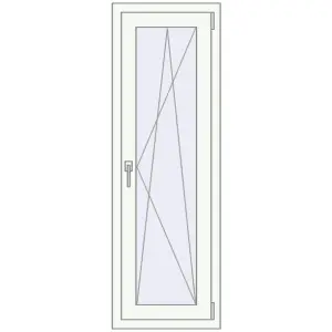 Cumpără Uși de balcon 500x1500 mm BALCONY DOOR REHAU EURO 60 RAL 9016 Traffic white two-sided