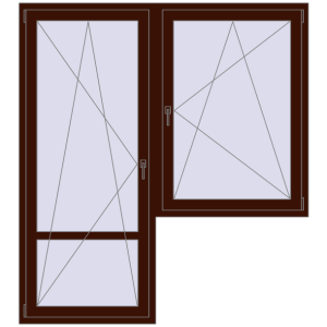 usa de balcon 1800x2000 - REHAU SYNEGO MD . Vedere din interior Cumpără Uși de balcon 1800x2000 mm BALCONY DOOR REHAU SYNEGO BLACK_CHERRY two-sided