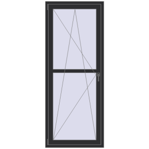 Cumpără Uși de balcon 840x2100 mm BALCONY DOOR REHAU EURO 60 ANTHRACITE_GREY_GLATT two-sided