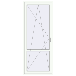 Cumpără Uși de balcon 860x2100 mm BALCONY DOOR REHAU EURO 70 RAL 9016 Traffic white two-sided