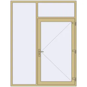 Cumpără Uși de intrare 1800x2340 mm DOOR ALU STANDARD 72 RAL 1000 Green beige two-sided