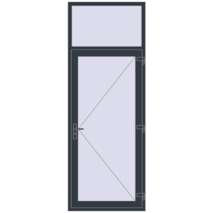 usa de intrare 1000x2700 - REHAU Brillant-Design . Vedere din interior Cumpără Uși de intrare 1000x2700 mm OPTIMUM REHAU BRILLANT ANTHRACITE_GREY_STRUKTURAL two-sided