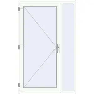 usa de intrare 1350x2150 - FRAMEX FT 72 . Vedere din interior Cumpără Uși de intrare 1350x2150 mm DOOR ALU STANDARD 72 RAL 9016 Traffic white two-sided