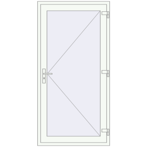 usa de intrare 1000x2000 - REHAU Brillant-Design . Vedere din interior Cumpără Uși de intrare 1000x2000 mm OPTIMUM REHAU BRILLANT RAL 9016 Traffic white two-sided