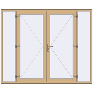 usa de intrare 2400x1950 - FRAMEX FT 72 . Vedere din interior Cumpără Uși de intrare 2400x1950 mm DOOR ALU STANDARD 72 RAL 1001 Beige two-sided