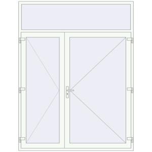 usa de intrare 2000x2600 - REHAU Brillant-Design . Vedere din interior Cumpără Uși de intrare 2000x2600 mm OPTIMUM REHAU BRILLANT RAL 9016 Traffic white two-sided