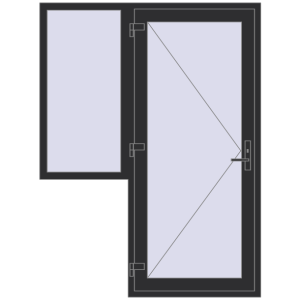 usa de intrare 1500x2000 - REHAU EURO-DESIGN 60 . Vedere din interior Cumpără Uși de intrare 1500x2000 mm REHAU EURO 60 ANTHRACITE_GREY_GLATT two-sided