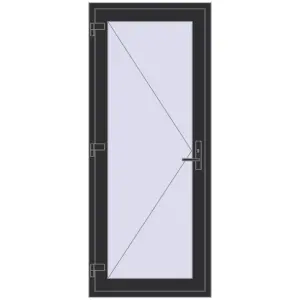 usa de interior 850x2050 - REHAU EURO-DESIGN 70 Z74 . Vedere din interior Cumpără Uși de interior 850x2050 mm REHAU OPTIMUM 70 (Z74) ANTHRACITE_GREY_GLATT two-sided