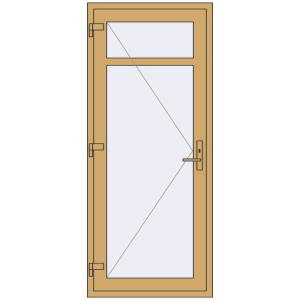Cumpără Uși de interior 850x2000 mm ALU LIGHT A (Z72) RAL 1002 Sand yellow two-sided