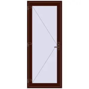 Cumpără Uși de interior 900x2250 mm REHAU BASE 60 (Z74) BLACK_CHERRY two-sided