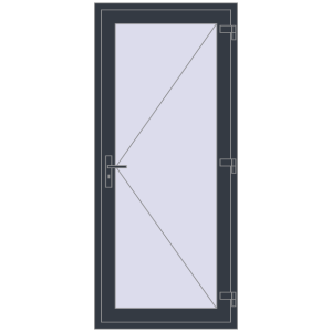 usa de interior 920x2110 - REHAU EURO-DESIGN 60 Т94 . Vedere din interior Cumpără Uși de interior 920x2110 mm REHAU BASE 60 TERRACE (Т94) ANTHRACITE_GREY_STRUKTURAL two-sided