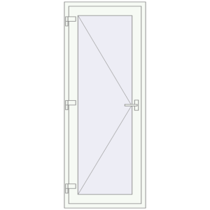 Cumpără Uși de interior 825x2049 mm ALU LIGHT A (T94) RAL 9016 Traffic white two-sided