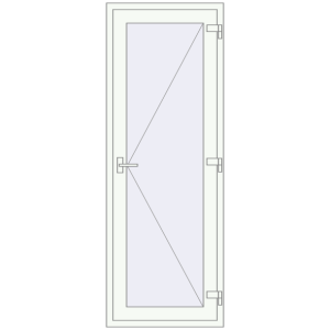 Cumpără Uși de interior 800x2050 mm ALU LIGHT A (T94) RAL 9016 Traffic white two-sided