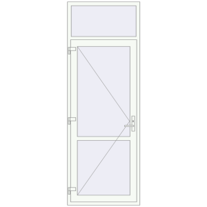 usa de interior 950x2660 - REHAU EURO-DESIGN 60 Z74 . Vedere din interior Cumpără Uși de interior 950x2660 mm REHAU BASE 60 (Z74) RAL 9016 Traffic white two-sided