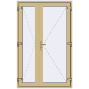 usa de interior 1300x2050 - ALTEST Pony 375 . Vedere din interior Cumpără Uși de interior 1300x2050 mm ALU LIGHT A (T94) RAL 1000 Green beige two-sided