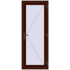 Cumpără Uși de interior 800x2050 mm REHAU BASE 60 TERRACE (Т94) BLACK_CHERRY two-sided