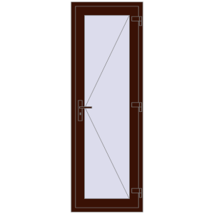 Cumpără Uși de interior 700x2050 mm REHAU BASE 60 TERRACE (Т94) BLACK_CHERRY two-sided