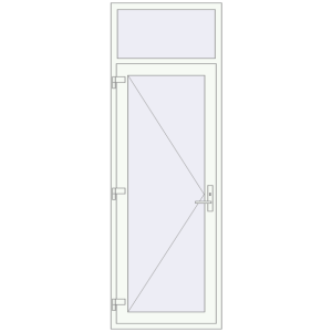 Cumpără Uși de interior 850x2500 mm REHAU OPTIMUM 70 (Z74) RAL 9016 Traffic white two-sided