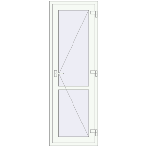Cumpără Uși de interior 700x2080 mm ALU LIGHT A (T94) RAL 9016 Traffic white two-sided