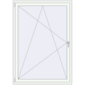 fereastră 1200x1700 - REHAU Brillant-Design . Vedere din interior Cumpără Ferestre 1200x1700 mm REHAU BRILLANT DESIGN RAL 9016 Traffic white two-sided