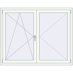 Cumpără Ferestre 1500x1200 mm OPTIMUM REHAU EURO 70 RAL 9016 Traffic white two-sided