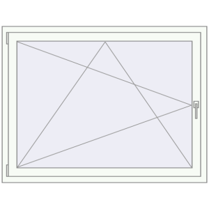 Cumpără Ferestre 1350x1100 mm ENERGY-SAVING REHAU SYNEGO MD RAL 9016 Traffic white two-sided