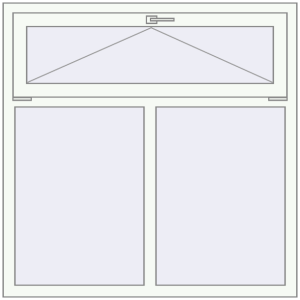 fereastră 1250x1250 - REHAU EURO-DESIGN 60 . Vedere din interior Cumpără Ferestre 1250x1250 mm BASE REHAU EURO 60 RAL 9016 Traffic white two-sided