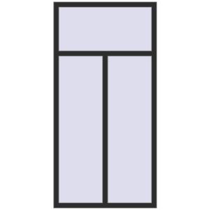 Cumpără Ferestre 1000x2000 mm BASE REHAU EURO 60 BLACK_STRUCTURAL two-sided