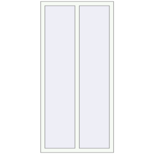 Cumpără Ferestre 900x1780 mm REHAU BRILLANT DESIGN RAL 9016 Traffic white two-sided