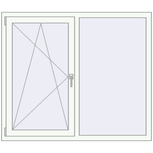 Cumpără Ferestre 1400x1200 mm OPTIMUM REHAU EURO 70 RAL 9016 Traffic white two-sided