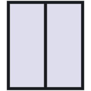 Cumpără Ferestre 1300x1500 mm REHAU BRILLANT DESIGN BLACK_COOL_110L-2 two-sided