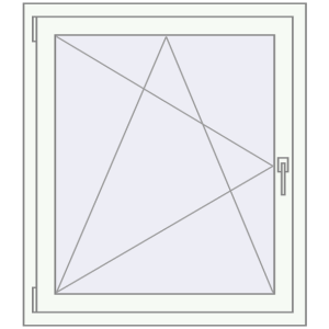 fereastră 850x950 - ALTEST Pony 375 . Vedere din interior Cumpără Ferestre 850x950 mm ALU LIGHT A RAL 9016 Traffic white two-sided