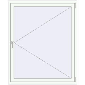 fereastră 1200x1500 - REHAU EURO-DESIGN 60 . Vedere din interior Cumpără Ferestre 1200x1500 mm BASE REHAU EURO 60 RAL 9016 Traffic white two-sided