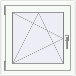 Cumpără Ferestre 700x700 mm BASE REHAU EURO 60 RAL 9016 Traffic white two-sided