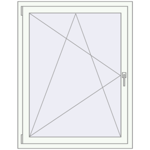 Cumpără Ferestre 1000x1300 mm ENERGY-SAVING REHAU SYNEGO MD RAL 9016 Traffic white two-sided
