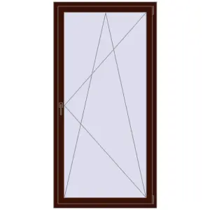 Cumpără Ferestre 1000x2000 mm BASE REHAU EURO 60 BLACK_CHERRY two-sided