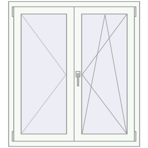 Cumpără Ferestre 1050x1160 mm OPTIMUM REHAU EURO 70 RAL 9016 Traffic white two-sided