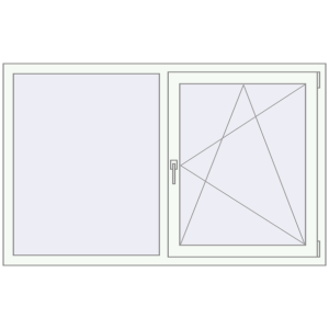 Cumpără Ferestre 1600x1000 mm REHAU ARTEVO RAL 9016 Traffic white two-sided