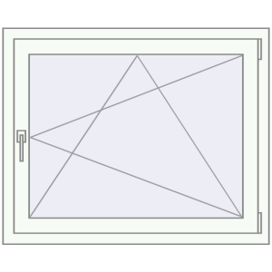 Cumpără Ferestre 1000x750 mm ENERGY-SAVING REHAU SYNEGO MD RAL 9016 Traffic white two-sided