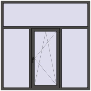 fereastră 1800x1800 - REHAU Brillant-Design . Vedere din interior Cumpără Ferestre 1800x1800 mm REHAU BRILLANT DESIGN BASALT_GREY two-sided