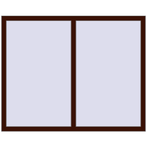 Cumpără Ferestre 1500x1200 mm BASE REHAU EURO 60 BLACK_CHERRY two-sided