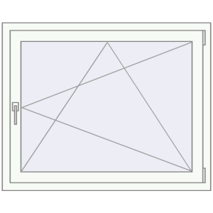 Cumpără Ferestre 1050x900 mm BASE REHAU EURO 60 RAL 9016 Traffic white two-sided