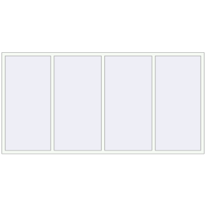 Cumpără Ferestre 3000x1500 mm ALU STANDARD 72 RAL 9016 Traffic white two-sided