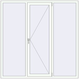 Cumpără Ferestre 1800x1800 mm BASE REHAU EURO 60 RAL 9016 Traffic white two-sided