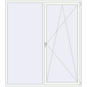 Cumpără Ferestre 2000x2250 mm ENERGY-SAVING REHAU SYNEGO MD RAL 9016 Traffic white two-sided