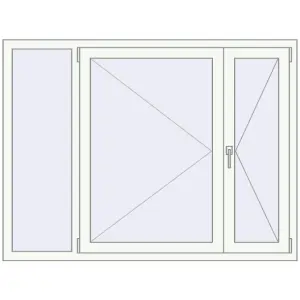 Cumpără Ferestre 1600x1200 mm OPTIMUM REHAU EURO 70 RAL 9016 Traffic white two-sided