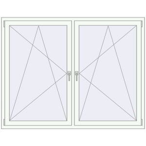 Cumpără Ferestre 1800x1400 mm OPTIMUM REHAU EURO 70 RAL 9016 Traffic white two-sided