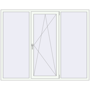 Cumpără Ferestre 2000x1600 mm OPTIMUM REHAU EURO 70 RAL 9016 Traffic white two-sided