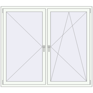 Cumpără Ferestre 1700x1500 mm ENERGY-SAVING REHAU SYNEGO MD ANTHRACITE_GREY_STRUKTURAL external